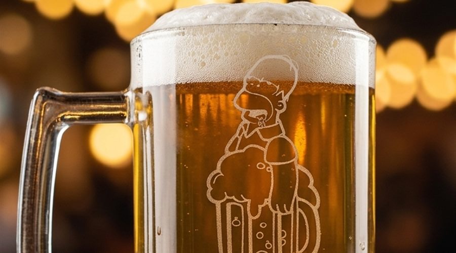 Caneca de chopp gravada a laser